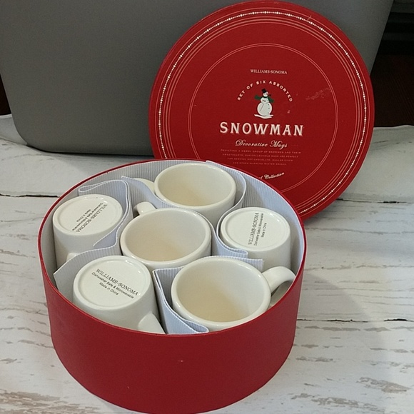 Williams Sonoma Other - Williams-Sonoma Snowman Decorative Mugs
